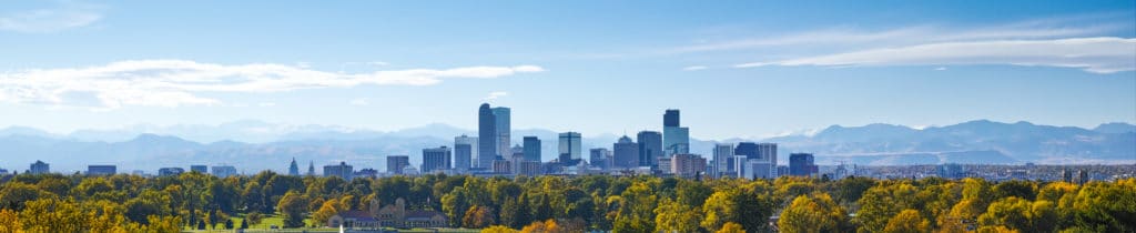 Denver Colorado skyline representing legal services for sealing criminal records in Denver