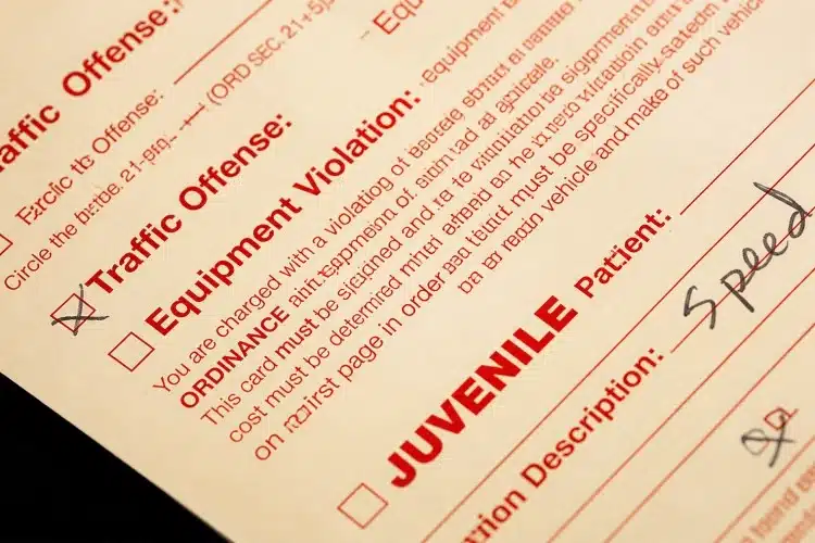 speeding ticket